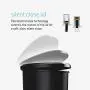 simplehuman 50 Liter / 13 Gallon Semi-Round Kitchen Step Trash Can, Grey Plastic With Secure Slide Lock simplehuman 50 Liter / 13 Gallon Semi-Round Kitchen Step Trash Can, Grey Plastic With Secure Slide Lock