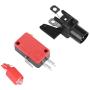 Arcade Button, 100mm DIY Massive Arcade Game Button with LED Convexity Console Replacement Arcade Machine Video Games Parts (red)