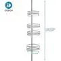 iDesign York Metal Wire Tension Rod Corner Shower Caddy, Adjustable 5-9 Pole and Baskets for Shampoo, Conditioner, Soap with Hooks for Razors, Towels, Silver iDesign York Metal Wire Tension Rod Corner Shower Caddy, Adjustable 5-9 Pole and Baskets for Shampoo, Conditioner, Soap with Hooks for Razors, Towels, Silver