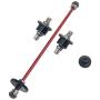 F Fityle 1/12 RC Car Metal Upgrade Parts Differential Mechanism Gear Motor Gear Central Drive Shaft Kit for WLtoys 124018 124019 Spare Repair Accs Replacement - 4pcs Red