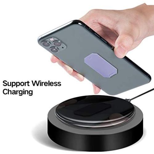 ZIYE Detachable Universal Phone Ring Holder Finger Kickstand, 360° Rotation Metal Ring Grip Holder for Magnetic Car Mount Compatible with All Smartphone (Lavender)