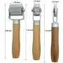 POWERWORKS Set of 3 Automotive Car Sound Deadening Hand Wheel Roller Metal Wood Tool Fit for Noise Deadener Heat Abatement Mat