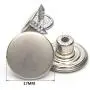 12 Sets Jean Tack Buttons Metal Replacement Kit, Matte Silver (Silver) 12 Sets Jean Tack Buttons Metal Replacement Kit, Matte Silver (Silver)
