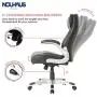 NOUHAUS +Posture Ergonomic PU Leather Office Chair. Click5 Lumbar Support with FlipAdjust Armrests. Modern Executive Chair and Computer Desk Chair (Black) NOUHAUS +Posture Ergonomic PU Leather Office Chair. Click5 Lumbar Support with FlipAdjust Armrests. Modern Executive Chair and Computer Desk Chair (Black)