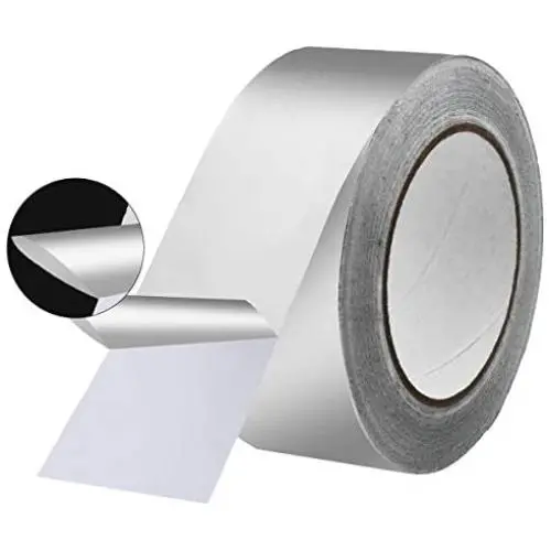 KIWIHUB 4.2 Mil (2 inch-82ft) Aluminum Foil Tape, Silver,Good for HVAC, Sealing & Patching Hot & Cold Air Ducts, Metal Repair KIWIHUB 4.2 Mil (2 inch-82ft) Aluminum Foil Tape, Silver,Good for HVAC, Sealing & Patching Hot & Cold Air Ducts, Metal Repair