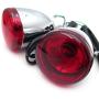 HTTMT- Front Turn Signal Light Indicator Red Lens Compatible with 92-16 Harley Sportster XL 883 1200 [P/N: RS059/XH6004-004]