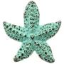 Bezelry 12 Pieces Starfish Mint Patina Varnished Metal Shank Buttons 19mm (Mint Patina)