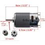 JIARUIXIN 2 Pcs Universal 550 40000RPM Electric Motor RS550 12V Motor Drive Engine Accessory for RC Car Children Ride on Toys Replacement Parts