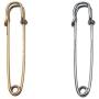 6 PCS 4 Inch Large Electroplating Alloy Bright Metal Safety Pins Scarves Buckle Shawl Clip Jewelry Brooch DIY Accessories for Clothing Locking Ornament Color Random