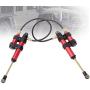 RC Shock Absorber, 2pcs Metal RC Damper with Spring Compatible with SCX10 D90 TRX4 1/10 RC Car(110mm / 4.3in-Red)