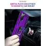 Galaxy S20 FE (6.5 inch) Case, Magnetic Shockproof 360 Degree Rotating Metal Ring Holder for Car Mount with Back Stand Case for Galaxy S20FE - 5G 2020 (Purple)