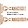 Yolovie Stainless Steel Band Compatible for Apple Watch Bands 40mm 38mm Women Rhinestone Bling Wristband Metal Bracelet Sport Strap with Removal Links for iWatch Series 5 4 3 2 1 - Rose Gold