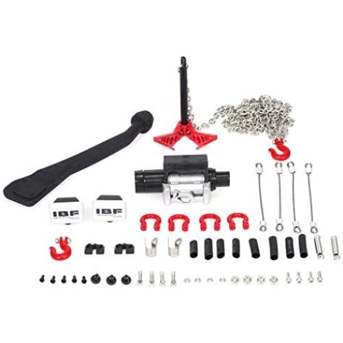 YU-NIYUT RC Car Decoration Parts Exhaust Pipe Winch Lampshade Kit for A.x.i.a.l SCX10 D90 H.s.p RC Vehicle Modification Fun for Adults and Kids