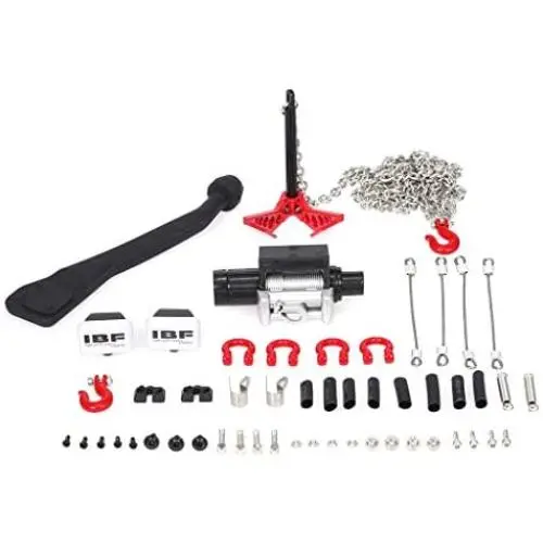 YU-NIYUT RC Car Decoration Parts Exhaust Pipe Winch Lampshade Kit for A.x.i.a.l SCX10 D90 H.s.p RC Vehicle Modification Fun for Adults and Kids