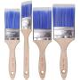 Bates Paint Brushes - 4 Pack, Treated Wood Handle, Paint Brush, Paint Brushes Set, Professional Brush Set, Trim Paint Brush, Paintbrush, Small Paint Brush, Stain Brush