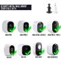 Adjustable Indoor/Outdoor Security Metal Wall Mount Compatible with Arlo Pro/Pro 2/Pro 3/Pro 4/Ultra/Ultra 2, Others - Ring Stick Up Cam Battery, eufyCam E/2C, Wyze Cam Outdoor/Pan (2 Pack, White)