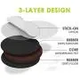GorillaPads CB144 Non Slip Furniture Pads/Grippers (Set of 8) Furniture Feet Floor Protectors, 2 Inch Round, Black