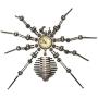 HMANE 3D Metal Puzzle Model Kit, Spider Mechanical Stainless Steel Puzzle Clock Crafts Toys Ornaments Model