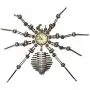 HMANE 3D Metal Puzzle Model Kit, Spider Mechanical Stainless Steel Puzzle Clock Crafts Toys Ornaments Model