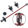 F Fityle 1/12 RC Car Metal Upgrade Parts Differential Mechanism Gear Motor Gear Central Drive Shaft Kit for WLtoys 124018 124019 Spare Repair Accs Replacement - 4pcs Red