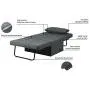 Diophros Ottoman Sleeper Sofa Bed, 4 in 1 Convertible Chair Multi-Function Folding Guest Sofa Chair for Living Room, Apartment (Deep Grey) Diophros Ottoman Sleeper Sofa Bed, 4 in 1 Convertible Chair Multi-Function Folding Guest Sofa Chair for Living Room, Apartment (Deep Grey)
