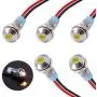 smseace 5PCS Yellow DC/AC12V-24V Energy Saving 1/4 Indicator Light Mounting Hole 6mm with 150mm Cable Length Metal Waterproof LED Indicator Light DQ-6T-Y-12 smseace 5PCS Yellow DC/AC12V-24V Energy Saving 1/4 Indicator Light Mounting Hole 6mm with 150mm Cable Length Metal Waterproof LED Indicator Light DQ-6T-Y-12