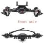 AKDSteel The Third Generation Metal Front & Rear Portal Axles for 1/10 RC Crawler Axial-SCX10 90046 90047 Car Delicate RC Car Parts RC Car Accessories Black Front axle for Car Toys