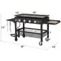 U-MAX 4-Burner Portable Propane Gas Grill 2 in 1 with steel gas griddle flat top & 741sq. Inch BBQ Grill Plate Pan, CSA Approved Outdoor Folding Barbecue Cooking Station for Home, Camping, Party U-MAX 4-Burner Portable Propane Gas Grill 2 in 1 with steel gas griddle flat top & 741sq. Inch BBQ Grill Plate Pan, CSA Approved Outdoor Folding Barbecue Cooking Station for Home, Camping, Party