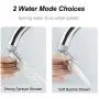 COOLWEST 2-Flow Stainless Kitchen Sink Aerator,360-Degree Swivel Faucet Aerator Dual Sprayer, with Gasket Faucet Replacement Part - 55/64 Inch-27UNS Female Thread COOLWEST 2-Flow Stainless Kitchen Sink Aerator,360-Degree Swivel Faucet Aerator Dual Sprayer, with Gasket Faucet Replacement Part - 55/64 Inch-27UNS Female Thread
