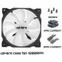 uphere 3-Pack Long Life Computer Case Fan 120mm Cooling Case Fan for Computer Cases Cooling 15LED Red,15R3-3