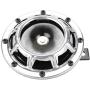 Novelbee 12V 110db Electric Super Horn with Bracket,High Tone and Low Tone Metal Twin Horn Kit for Boat,Car,Truck,Motorcycle (Silver)