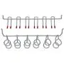 114 pcs Pegboard Hooks Assortment with Metal Hooks Sets, Pegboard Bins, Peg Locks for Organizing Storage System Tools