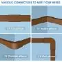 One-Cord Channel Cable Concealer - CMC-03 Cord Cover Wall Cable Management System - 125'' Cable Hider Raceway Kit for a Power Cord, Ethernet Cable, Speaker Wire - 8X L15.7in, W0.59in H0.4in, Brown One-Cord Channel Cable Concealer - CMC-03 Cord Cover Wall Cable Management System - 125'' Cable Hider Raceway Kit for a Power Cord, Ethernet Cable, Speaker Wire - 8X L15.7in, W0.59in H0.4in, Brown