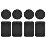 Metal Plates for Magnetic Car Mount,Nekteck Replacement Metal Plates with Strong Adhesive for Magnetic Air Vent Phone Car Mount Holder,GPS Holder, 4 Rectangulars and 4 Rounds, 8 Pack, Black Metal Plates for Magnetic Car Mount,Nekteck Replacement Metal Plates with Strong Adhesive for Magnetic Air Vent Phone Car Mount Holder,GPS Holder, 4 Rectangulars and 4 Rounds, 8 Pack, Black