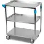 Carlisle UC3031827 Stainless Steel 18-8 Utility Cart, 300-lb. Capacity, 34'' x 18'' x 27'', 3 Shelf Carlisle UC3031827 Stainless Steel 18-8 Utility Cart, 300-lb. Capacity, 34'' x 18'' x 27'', 3 Shelf