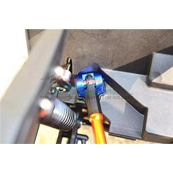 GPM Losi 1:10 Baja Rey / Rock Rey Upgrade Parts Aluminum Rear Upper Axle Mount Set for Suspension Links - 1Pr Set Orange