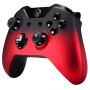 eXtremeRate Shadow Red Soft Touch Front Housing Shell Faceplate Replacement Parts Side Rails Panel for Xbox One Standard Controller W/3.5 mm