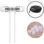 Acode In-Ear Earbuds Earphones Headphones, 3.5mm Metal Housing Magnetic Best Wired Bass Stereo Headset Built-in Mic/Hands-free/Volume Control+Carrying Case+3 Pairs EarBuds (S/M/L) (Silver)