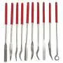 Tvoip 10 Pieces 3x140mm Diamond Mini Needle File Set Hand Tools for Ceramic Glass Gem Stone Hobbies and Crafts Wood and Metal File