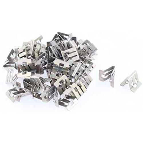 uxcell a15100800ux0161 50Pcs Bronze Tone Car Dash Dashboard Trim Metal Retainer Clips 50 Pack