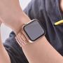 iiteeology Compatible with Rose Gold Apple Watch Band 40mm 38mm, Upgraded Version Solid Slim Metal iWatch Strap for Apple Watch Series 6/5/4/3/SE Rose Gold Women