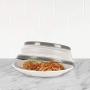 Tovolo Vented Collapsible Microwave Splatter Proof Food Plate Cover With Easy Grip Handle Dishwasher-Safe, BPA-Free Silicone & Plastic, 10.5'' Round, 10.5 inch, Charcoal