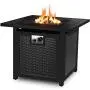 femor 30'' Propane Gas Fire Pit, 50,000 BTU Auto-Ignition Fire Bowl with Waterproof Firepit Table Cover & Lava Rock, CSA Certification, Outdoor Square Fireplace for Courtyard/Balcony(Black) femor 30'' Propane Gas Fire Pit, 50,000 BTU Auto-Ignition Fire Bowl with Waterproof Firepit Table Cover & Lava Rock, CSA Certification, Outdoor Square Fireplace for Courtyard/Balcony(Black)