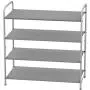 Simple Houseware 4-Tier Shoe Rack Storage Organizer 20-Pair, Grey Simple Houseware 4-Tier Shoe Rack Storage Organizer 20-Pair, Grey