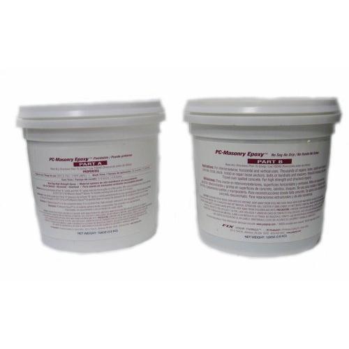 PC Products PC-Masonry Epoxy Adhesive Paste, Two-Part Repair, 128 oz in Two Pails, Gray 71120 PC Products PC-Masonry Epoxy Adhesive Paste, Two-Part Repair, 128 oz in Two Pails, Gray 71120