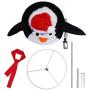 Twinkle Star 2FT Lighted Pop Up Christmas Penguin Decorations, Pre-Lit Light Up 48 LED Cool White Lights, Collapsible Easily Metal Stand Easy-Assembly Reusable for Holiday Xmas Indoor Outdoor Decor