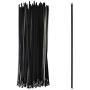 90pcs 11.8 Inch Stainless Steel Multi-Purpose Metal Cable Zip Ties Heavy Duty, Black Plastic Coated