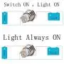 Etopars Black Case 19mm 12V 5A Power Symbol Angel Eye Halo Car Red LED Light Metal Push Button Toggle Switch Socket