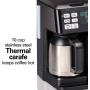 Hamilton Beach FlexBrew Thermal Coffee Maker, Single Serve & Full Pot, Compatible with K-Cup Pods or Grounds, Programmable, Black and Stainless (49966)