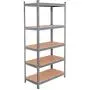 Tangkula 72'' Storage Shelves, Heavy Duty Steel Frame 5-Tier Garage Shelf, Metal Multi-Use Storage Shelving Unit for Home/Office/Dormitory/Garage Tangkula 72'' Storage Shelves, Heavy Duty Steel Frame 5-Tier Garage Shelf, Metal Multi-Use Storage Shelving Unit for Home/Office/Dormitory/Garage